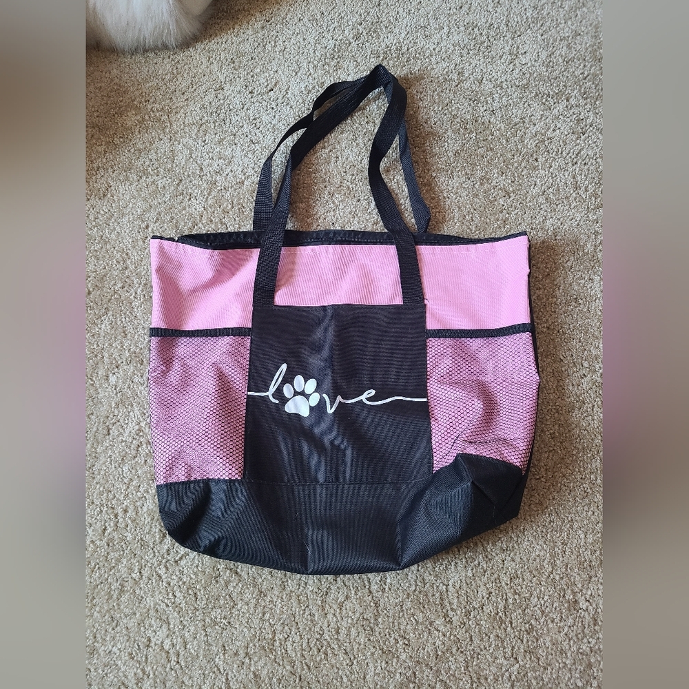 pawprint tote bag